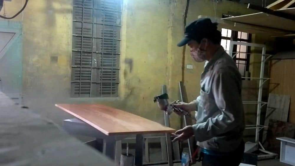 Quy trinh son pu goc nuoc