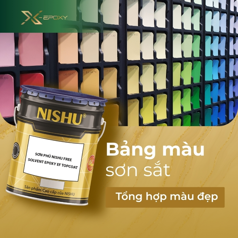 bảng màu sơn sắt
