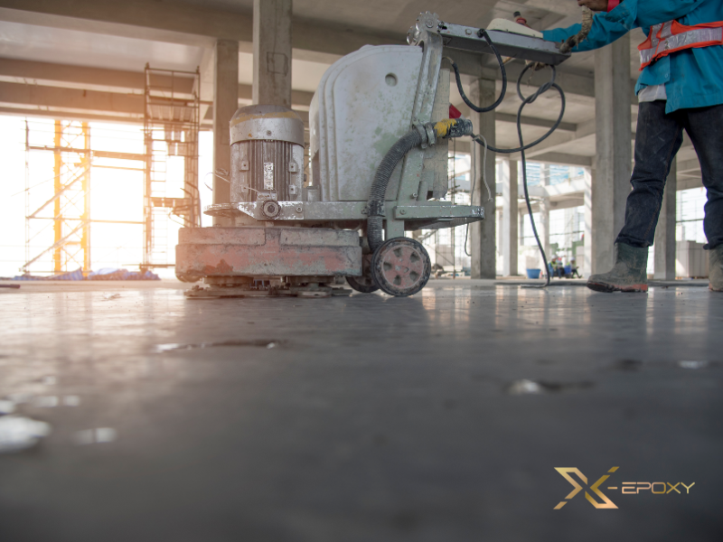 Đánh bóng sàn bê tông - giải pháp để tăng tính thẫm mỹ. 