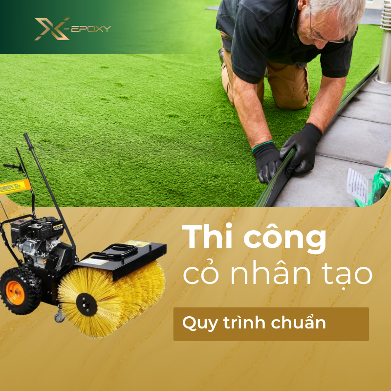 Thi công sân bóng đá cỏ nhân tạo: quy trình & báo giá 1 thi công cỏ nhân tạo