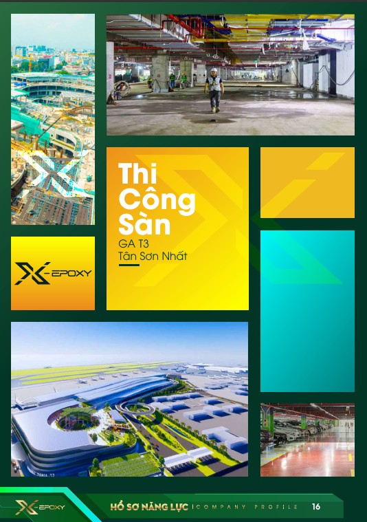 Dự Án thi công Sàn Epoxy nhà Ga T3 Tân Sơn Nhất - 10.000 m2