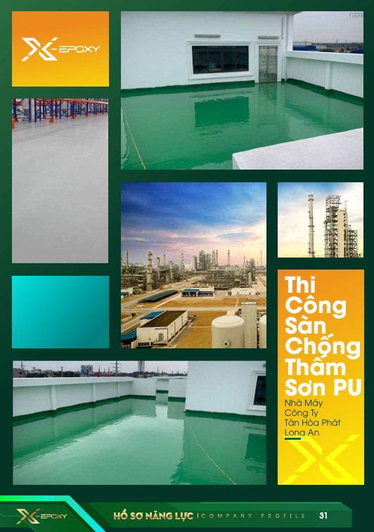 Thi Công 7800 M2 Sơn Epoxy Chống Thấm Nhà Máy Công Ty Tân Hòa Phát - Long An