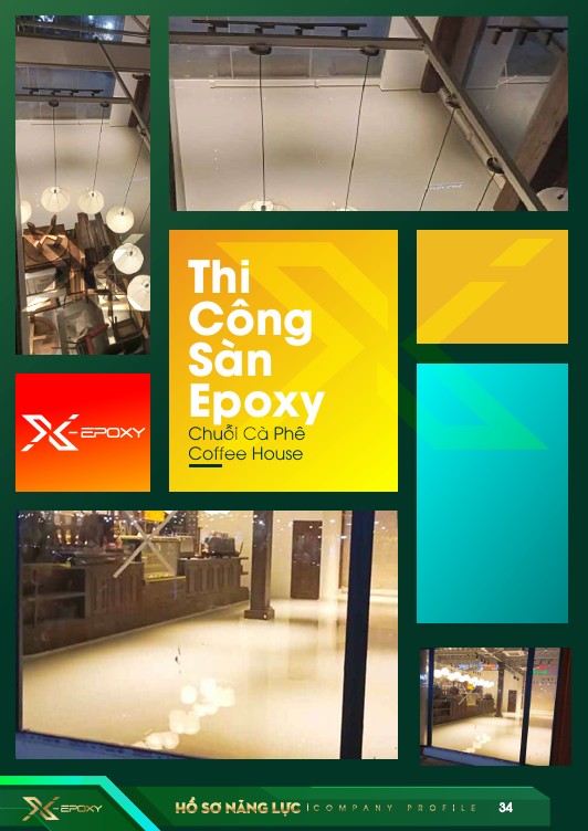 Thi Công Mài Bóng Sàn-Sơn Epoxy Tạo Kiểu Cho Chuỗi Cà Phê Coffee House Hồ Chí Minh