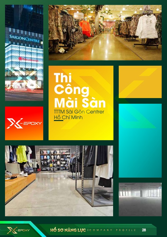 Thi công Mài Sàn Bê Tông TTTM Sài Gòn Center 600 M2