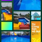 Thi công sơn chống thấm hồ bơi Khu vui chơi