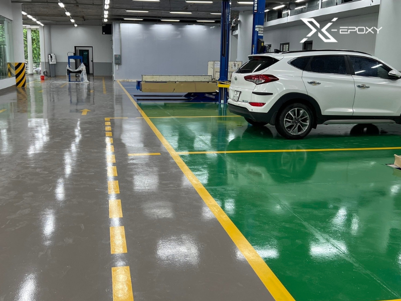 Lớp sơn Epoxy bền chắc, chống thấm, chống hóa chất hiệu quả