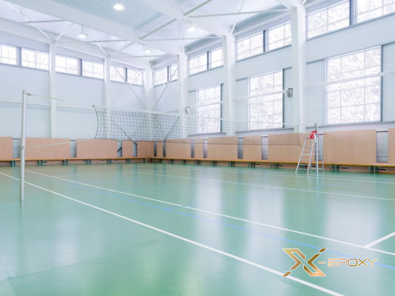 Cải tạo sân bóng chuyền hơi nam nữ & người cao tuổi phong trào