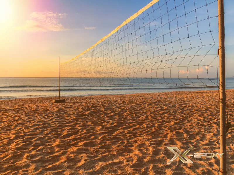 Lưới sân bóng chuyền hơi nam nữ & người cao tuổi có chiều cao linh hoạt, điều chỉnh phù hợp với từng nhóm người chơi.