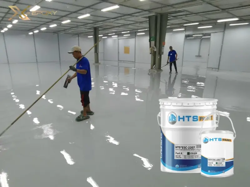 Sơn epoxy phủ bề mặt giúp tăng cường khả năng chống tĩnh điện