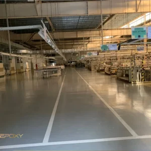 Hình ảnh ứng dụng sơn phủ PU chống thấm RAINBOW 789 cho nhà máy công nghiệp