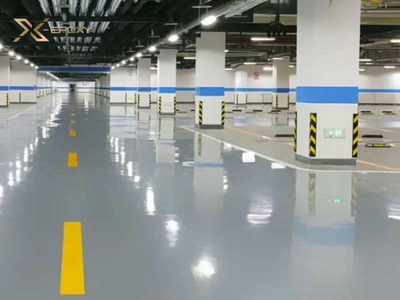 Ưu điểm & quy trình thi công sơn ram dốc tầng hầm chuẩn | Thi công sơn tầng hầm 21 Sơn epoxy tạo lớp phủ kín, ngăn nước thấm vào bê tông, bảo vệ kết cấu và tránh ẩm mốc