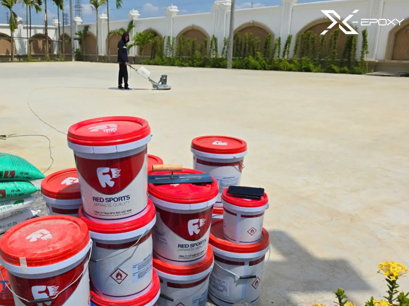 X-Epoxy cung cấp và thi công sân thể thao, sàn công nghiệp uy tín