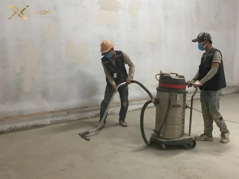 Hút sạch bụi mịn bằng máy công suất lớn