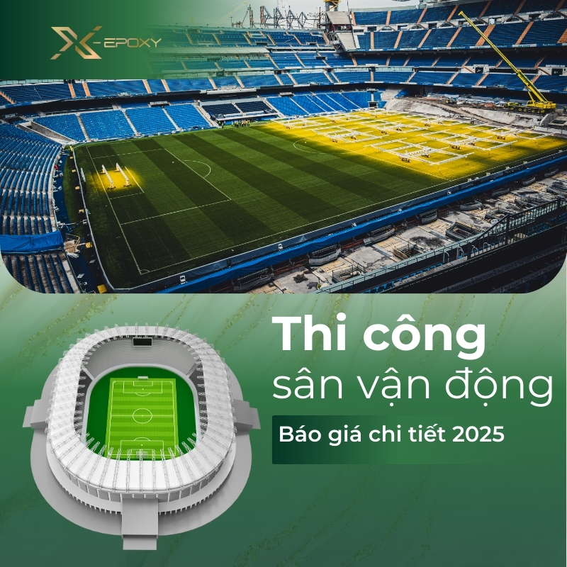 Thi công sân vận động