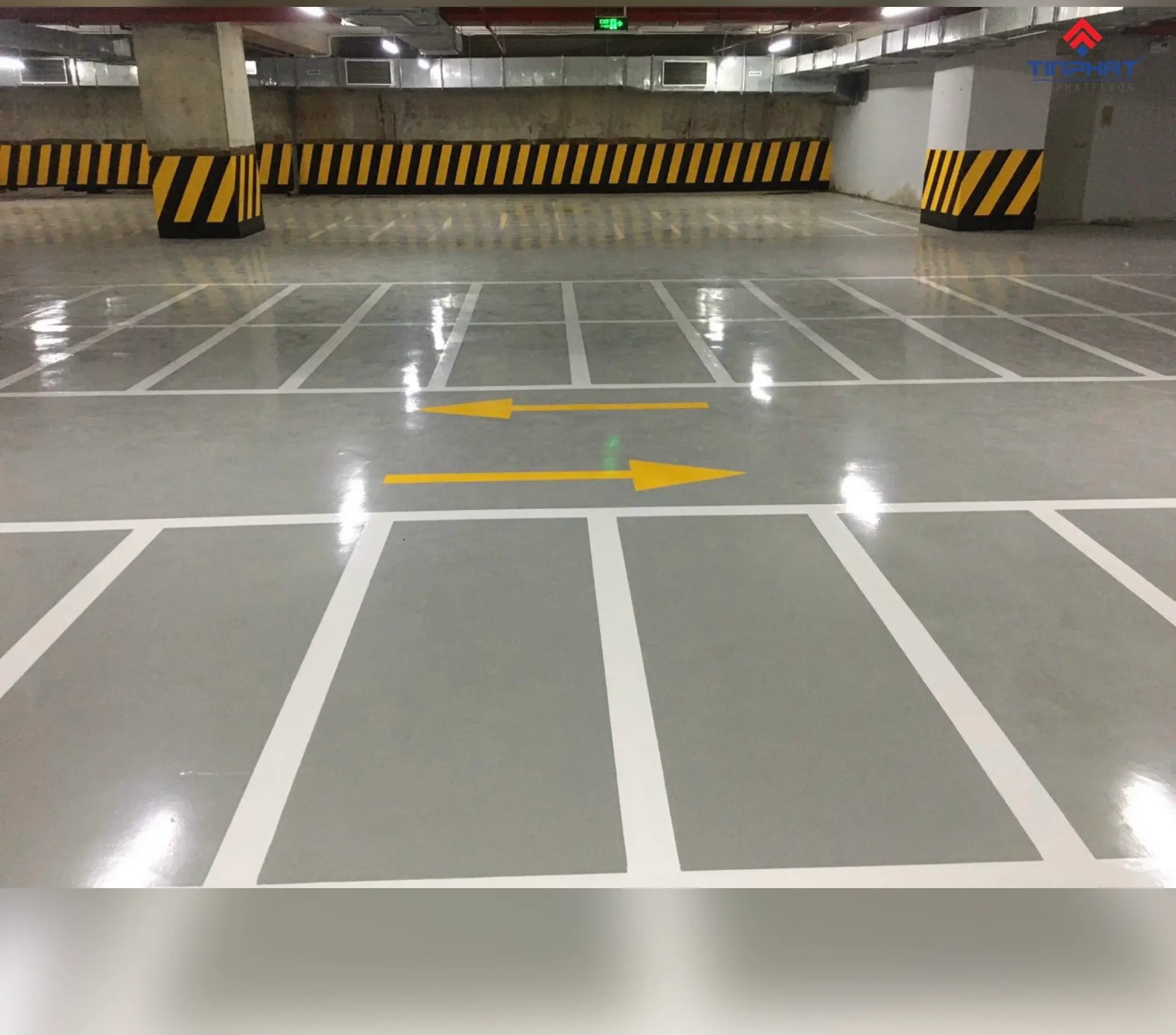 Ưu điểm & quy trình thi công sơn ram dốc tầng hầm chuẩn | Thi công sơn tầng hầm 25 Thi công sơn Epoxy tầng hầm kỹ thuật – ram dốc