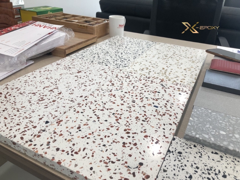 Sàn đá mài Terrazzo chịu lực tốt, thẩm mỹ cao