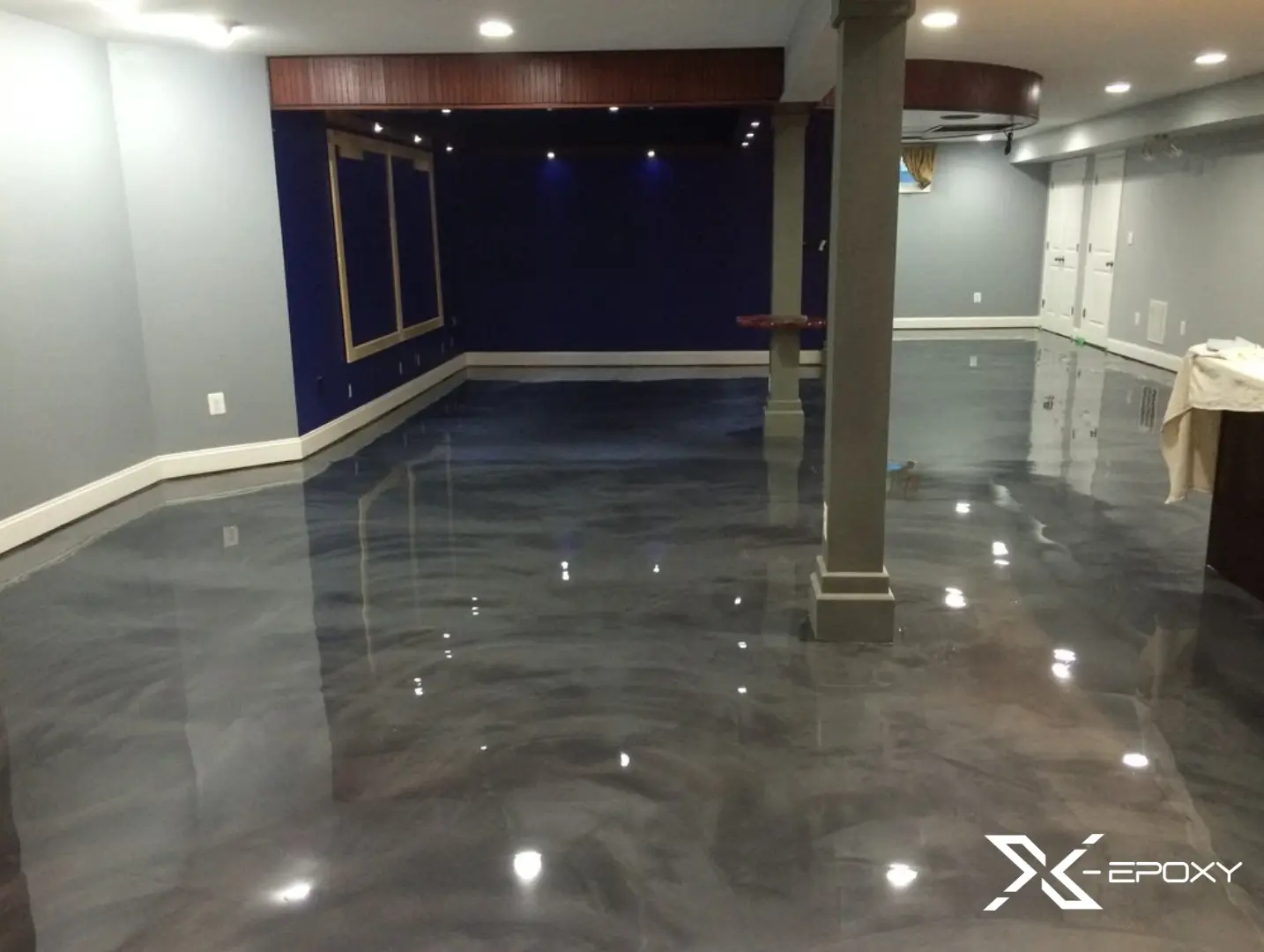 Sơn Epoxy giả đá tạo bề mặt sàn bóng đẹp tương tự như đá tự nhiên