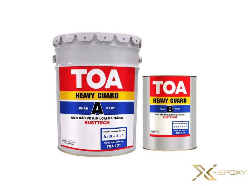 Sơn epoxy chống rỉ Toa được sử dụng tại những khu vực có độ ăn mòn cao 