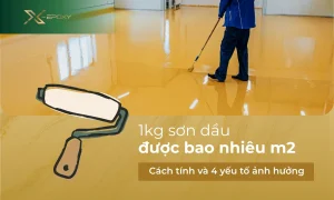 1kg sơn dầu được bao nhiêu m2