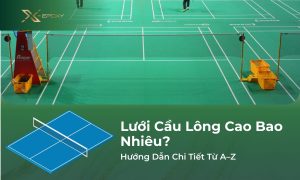 lưới cầu lông cao bao nhiêu