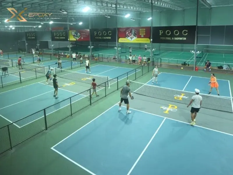 Sân pickleball tại câu Lạc Bộ Pickleball Phú Nhuận