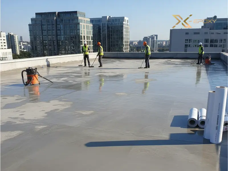 Một bề mặt sân thượng được chuẩn bị kỹ lưỡng là yếu tố quyết định đến 80% sự thành công của công tác chống thấm.