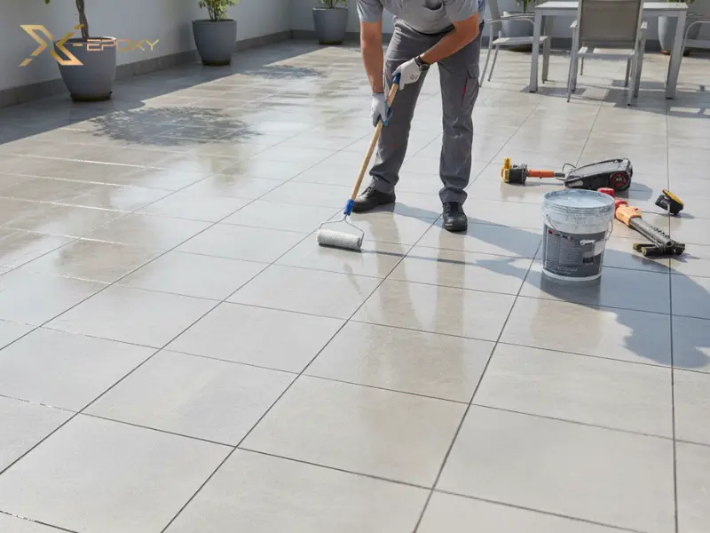 Chống thấm cho sân thượng đã lát gạch mà không cần đục phá là giải pháp hiệu quả, tiết kiệm thời gian và chi phí.