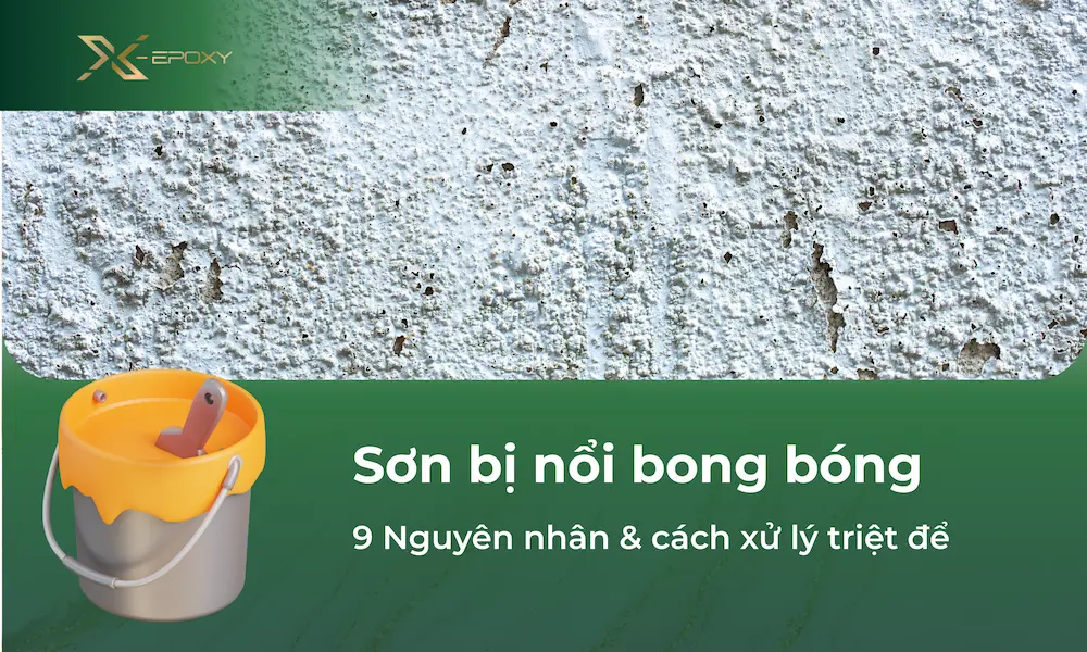 sơn bị nổi bong bóng