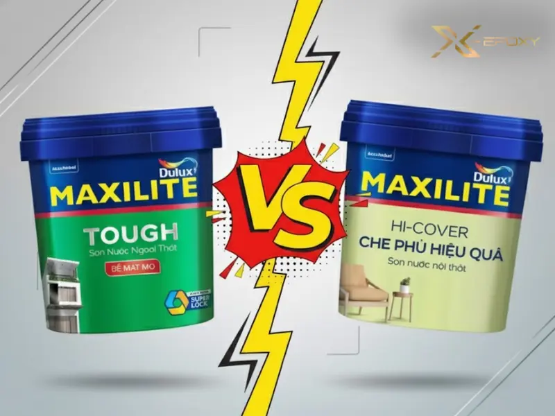 So sánh Maxilite Tough và Hi-Cover cho thấy rõ sự khác biệt về đặc tính và ứng dụng, giúp bạn chọn sản phẩm phù hợp.