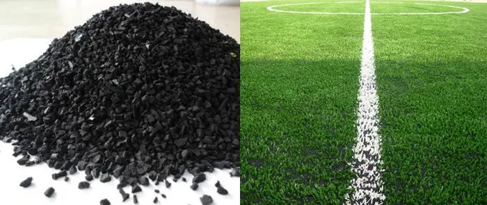 Thi công sân bóng đá cỏ nhân tạo: quy trình & báo giá 5 Hạt cao su
